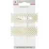 Barrette perles imitation blanc x2^Gifi Best