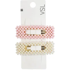 Barrette perles x2^Gifi