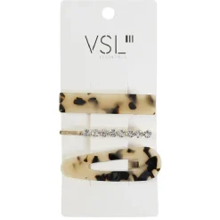 Barrette pour cheveux beige et noir x 3^Gifi Outlet
