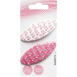 Barrette pour cheveux imprimè métal x2^Gifi New