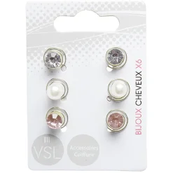 Barrette spirale perle x6^Gifi Clearance