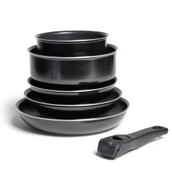 Gifi Cuisson^Batterie de cuisine 6 pièces aluminium noir