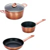 Gifi Cuisson^Batterie de cuisine aluminium forgé 3 pièces tous feux dont induction