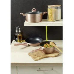 Gifi Cuisson^Batterie de cuisine aluminium forgé 3 pièces tous feux dont induction