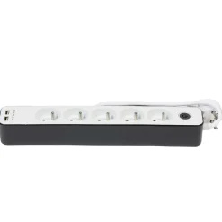 Bloc multiprise 5 prises 2 USB avec interrupteur et protection enfant^Gifi Clearance
