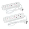 Bloc multiprise blanc 4 prises x2^Gifi Sale