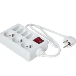 Bloc multiprise blanc interrupteur 7 prises^Gifi Outlet