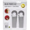 Bloc porte x2 avec crochet^Gifi New