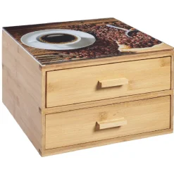 Gifi Rangement De Cuisine^Bloc tiroirs à dosettes 2 niveaux