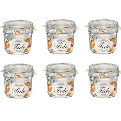 Gifi Conservation Alimentaire^Bocal à conserve avec fermeture à clapet 350 ml x 6
