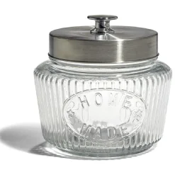Gifi Conservation Alimentaire^Bocal de conservation 1L en verre avec couvercle en métal Ø11,5xH14cm