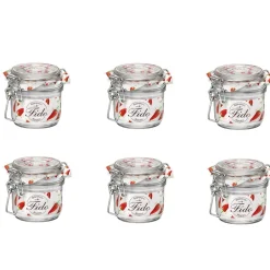 Gifi Conservation Alimentaire^Bocal de conserve fermeture à clapet 200 ml x 6