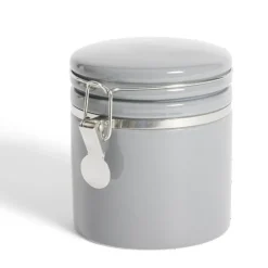 Gifi Conservation Alimentaire^Bocal en céramique avec clip en métal Ø10xH13cm