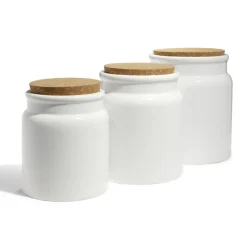Gifi Conservation Alimentaire^Bocal en céramique avec couvercle en liège Ø13xH15cm