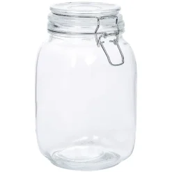 Gifi Conservation Alimentaire^Bocal en verre avec couvercle à charnière 1,5 L