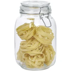 Gifi Conservation Alimentaire^Bocal en verre avec couvercle à charnière 1,5 L