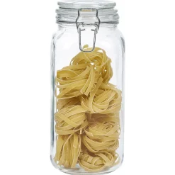 Gifi Conservation Alimentaire^Bocal en verre avec couvercle à charnière 2,2 L