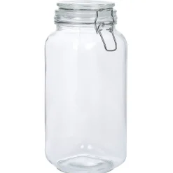 Gifi Conservation Alimentaire^Bocal en verre avec couvercle à charnière 2,2 L