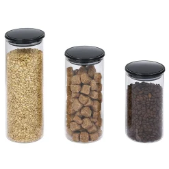 Gifi Conservation Alimentaire^Bocal en verre avec couvercle x3