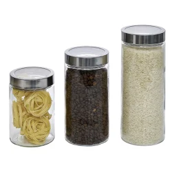 Gifi Conservation Alimentaire^Bocal en verre avec couvercle hermétique x3