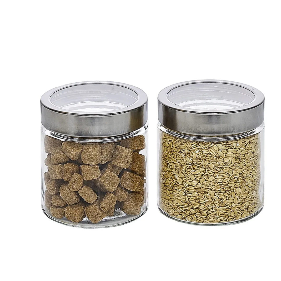 Gifi Conservation Alimentaire^Bocal en verre avec couvercle hermétique 800 ml x2