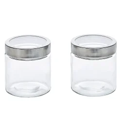 Gifi Conservation Alimentaire^Bocal en verre avec couvercle hermétique 800 ml x2