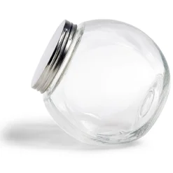 Gifi Conservation Alimentaire^Bocal en verre transparent couvercle métal 2000ml - 17,5x12,5xH.17cm