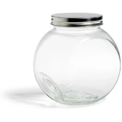 Gifi Conservation Alimentaire^Bocal en verre transparent couvercle métal 2000ml - 16x11,5xH.16cm