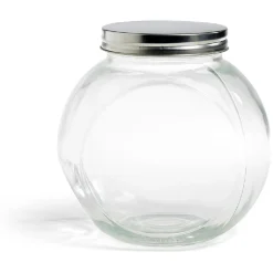 Gifi Conservation Alimentaire^Bocal en verre transparent couvercle métal 2000ml - 16x11,5xH.16cm