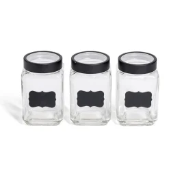 Gifi Conservation Alimentaire^Bocal en verre x3 avec étiquettes