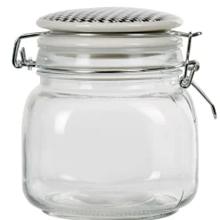 Gifi Conservation Alimentaire^Bocal hermétique carré verre couvercle motif ethnique 750 ml