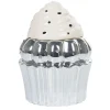 Gifi Conservation Alimentaire^Bonbonnière cupcake gris argenté avec couvercle blanc