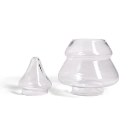 Gifi Conservation Alimentaire^Bonbonnière en verre forme sapin Ø19,5xH28cm