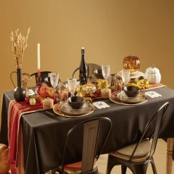 Gifi Conservation Alimentaire^Bonbonnière Halloween forme citrouille porcelaine blanc Ø18 cm