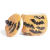 Gifi Conservation Alimentaire^Bonbonnière Halloween 1L citrouille orange chauve-souris noires Ø13,5xH15,8cm