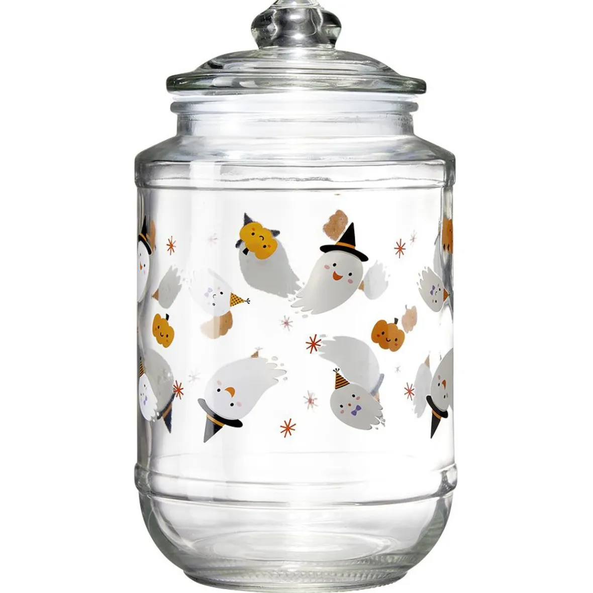 Gifi Conservation Alimentaire^Bonbonnière 2L en verre motifs Halloween Ø13,5xH24,5cm