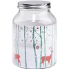 Gifi Conservation Alimentaire^Bonbonnière Noël rennes verre cordelette rouge et blanc 3 L