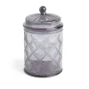 Gifi Conservation Alimentaire^Bonbonnière plastique effet capitonné noir ou transparent Ø10xH20cm