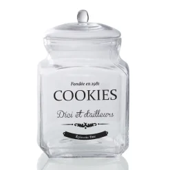 Gifi Conservation Alimentaire^Bonbonnière transparente design cookies