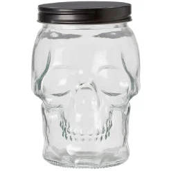 Gifi Conservation Alimentaire^Bonbonnière transparente design Tête de mort Halloween 1,5L