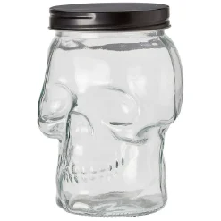 Gifi Conservation Alimentaire^Bonbonnière transparente design Tête de mort Halloween 1,5L