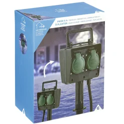 Borne 4 prises à planter^Gifi Outlet