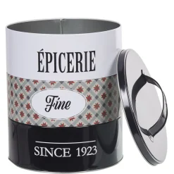 Boîte à 3 compartiments carreaux de ciment noir et blanc Rangement