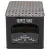 Gifi Conservation Alimentaire^Boîte à biscuits carrée design "Servez-vous - Chez Violette"
