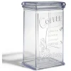 Gifi Conservation Alimentaire^Boîte à café 500g en plastique transparent 11,5x9xH19cm