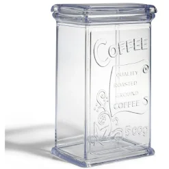 Gifi Conservation Alimentaire^Boîte à café 500g en plastique transparent 11,5x9xH19cm