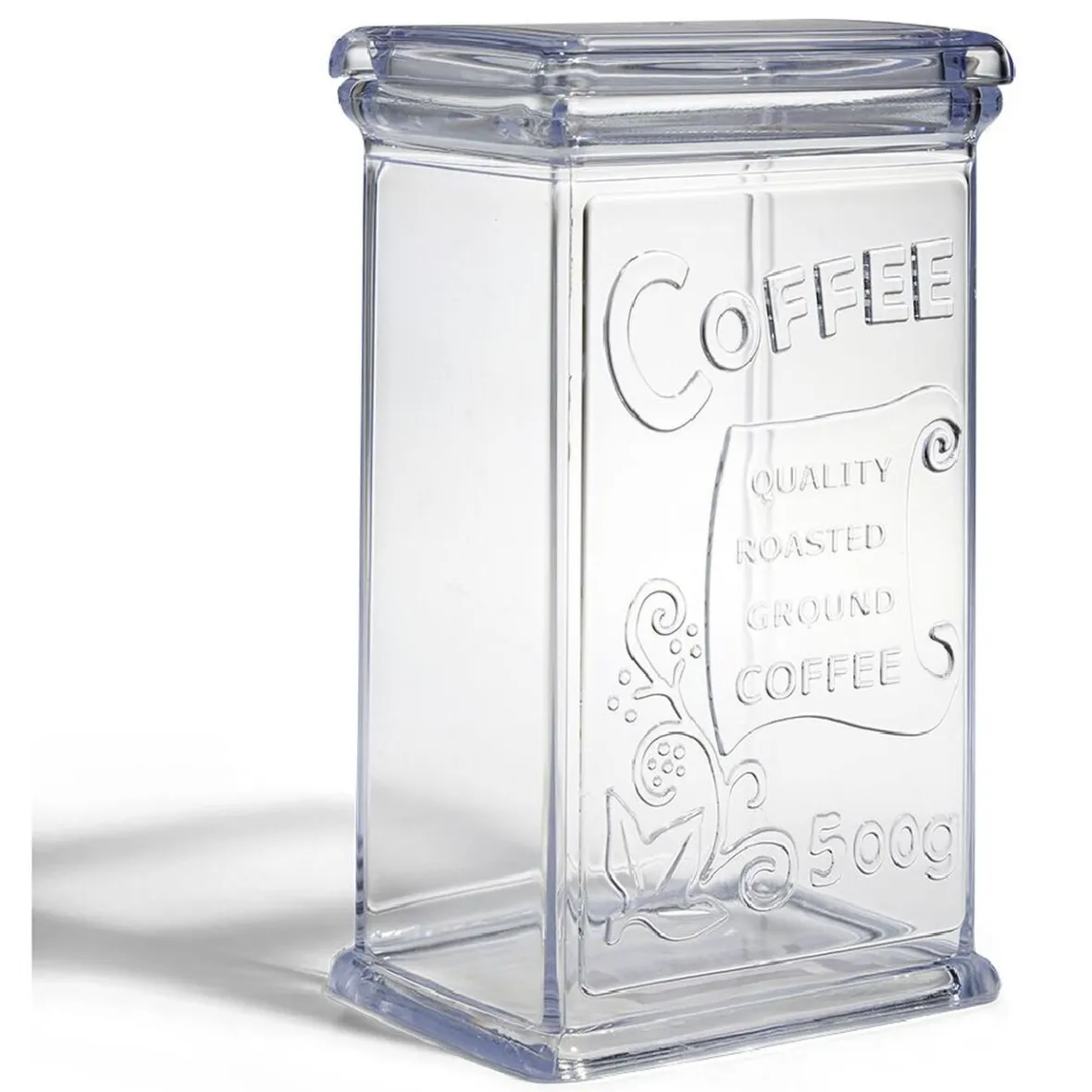 Gifi Conservation Alimentaire^Boîte à café 500g en plastique transparent 11,5x9xH19cm
