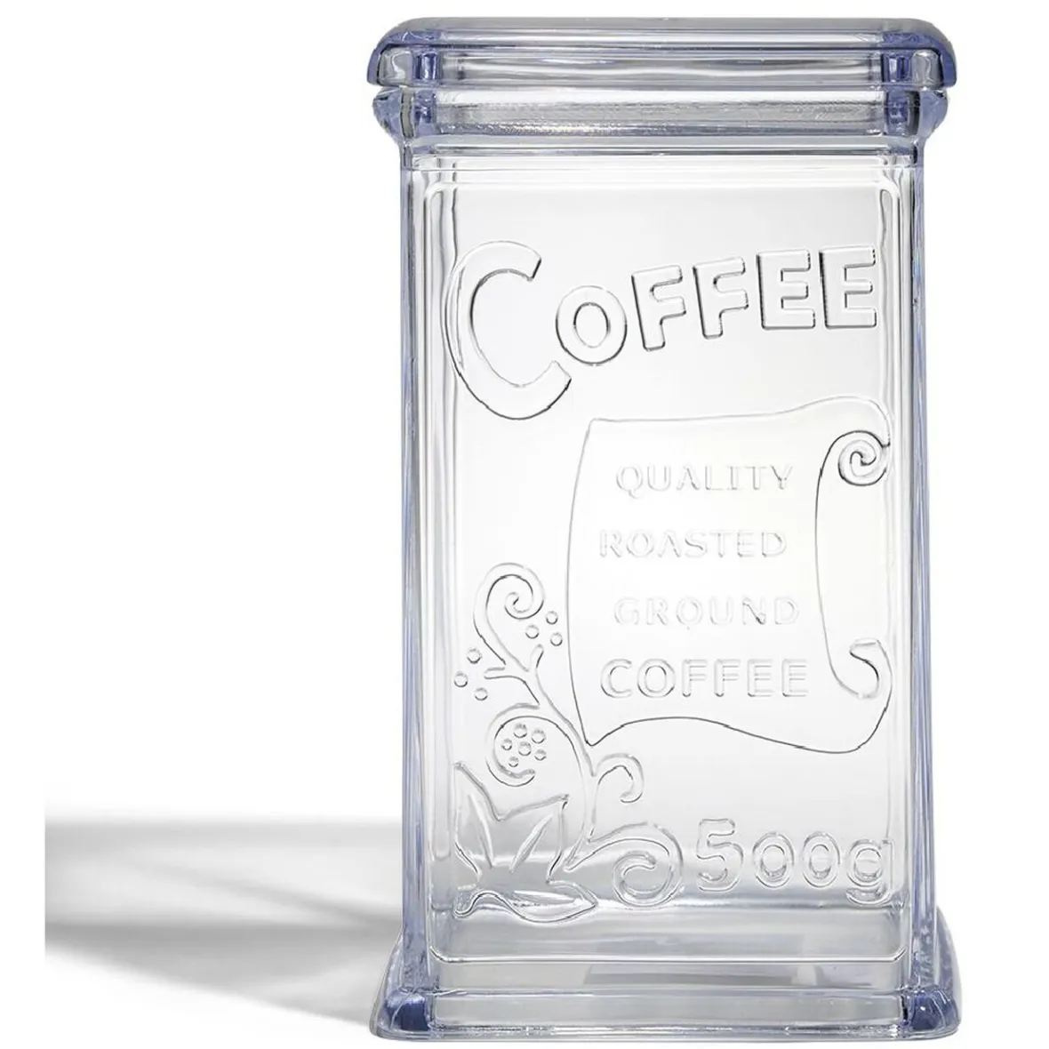 Gifi Conservation Alimentaire^Boîte à café 500g en plastique transparent 11,5x9xH19cm