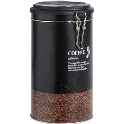 Gifi Conservation Alimentaire^Boîte à café ronde en étain avec couvercle plastique - Ø11xH.20cm