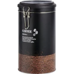 Gifi Conservation Alimentaire^Boîte à café ronde en étain avec couvercle plastique - Ø11xH.20cm